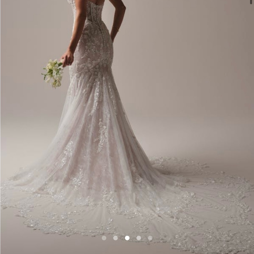 Maggie Sottero Elegant Lace Wedding Dress in White